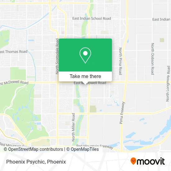 Phoenix Psychic map