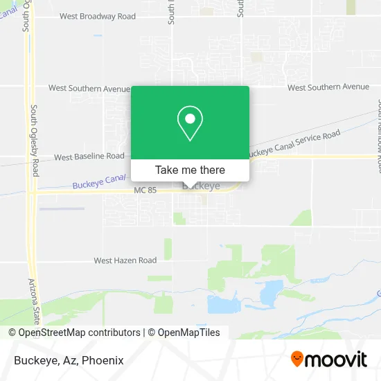 Buckeye, Az map