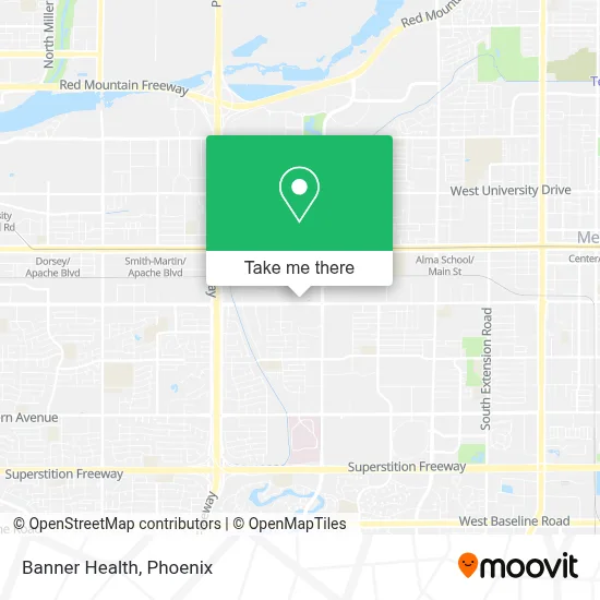 Banner Health map