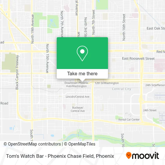 Tom's Watch Bar - Phoenix Chase Field map