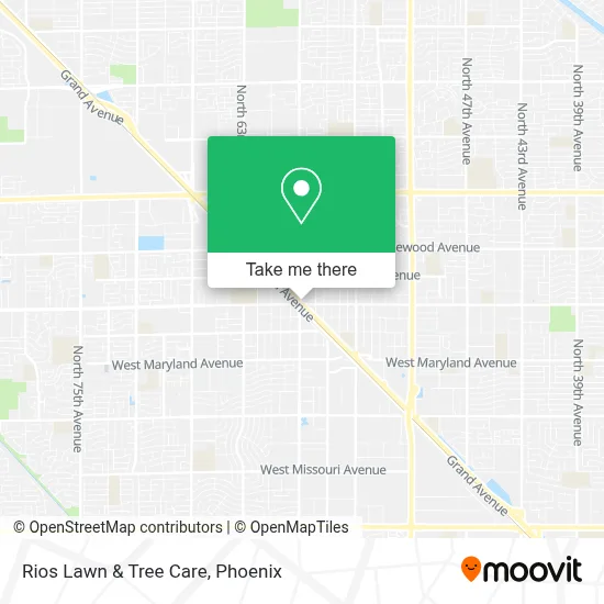 Rios Lawn & Tree Care map