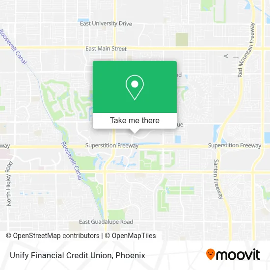 Unify Financial Credit Union map