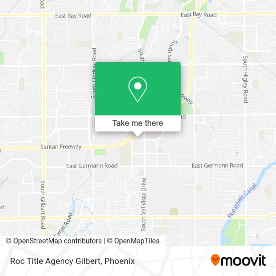 Roc Title Agency Gilbert map