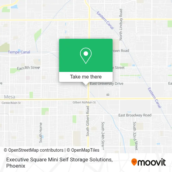 Executive Square Mini Self Storage Solutions map