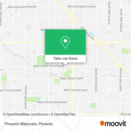 Phoenix Maryvale map