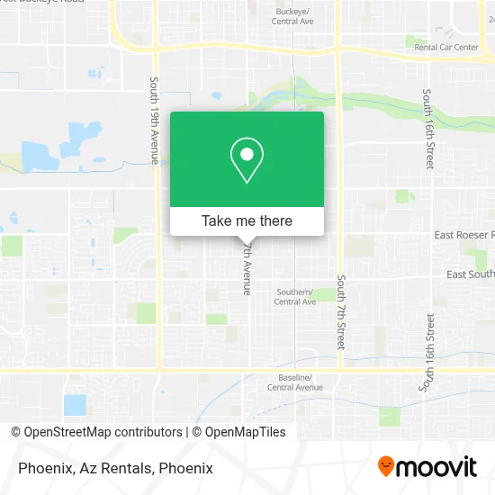 Phoenix, Az Rentals map