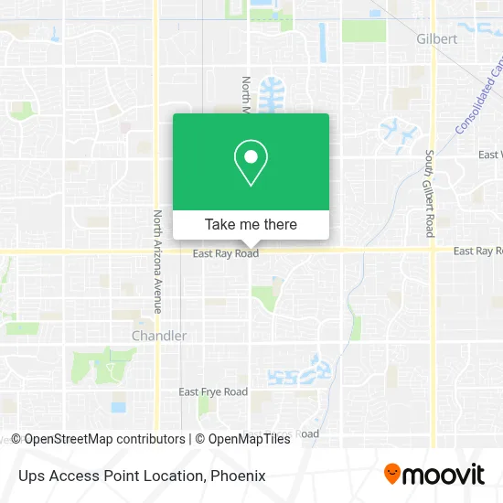 Ups Access Point Location map