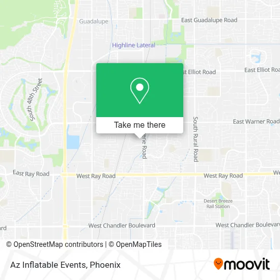 Az Inflatable Events map