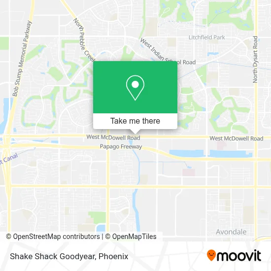 Shake Shack Goodyear map