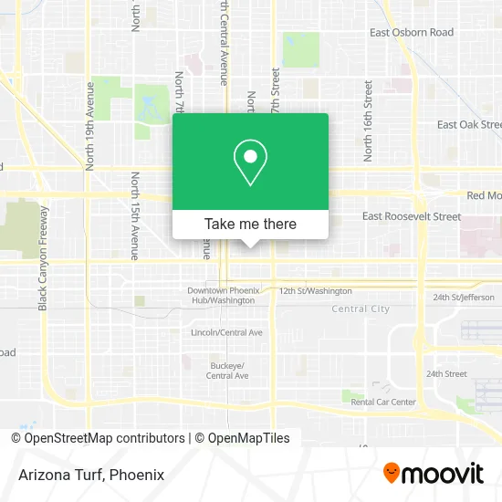 Arizona Turf map