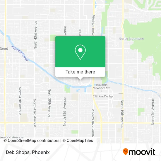 Deb Shops map