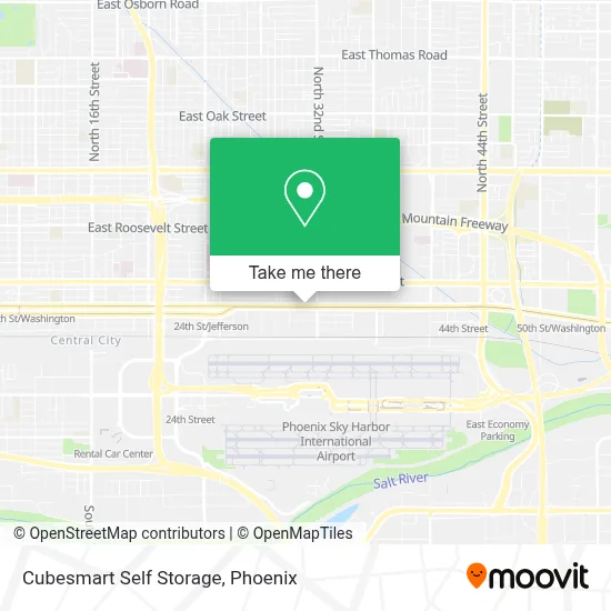 Cubesmart Self Storage map