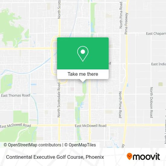 Continental Executive Golf Course map