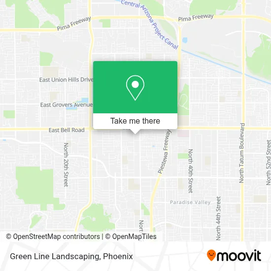 Green Line Landscaping map