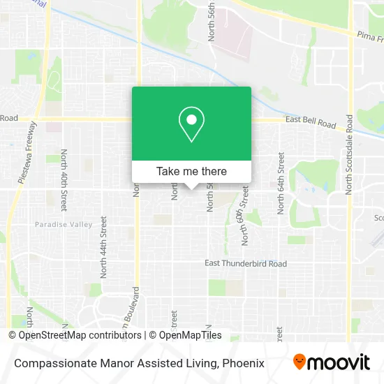 Compassionate Manor Assisted Living map