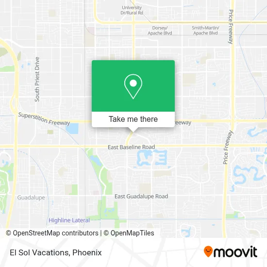 El Sol Vacations map