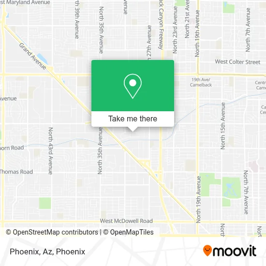 Phoenix, Az map