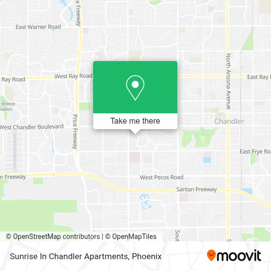 Sunrise In Chandler Apartments map