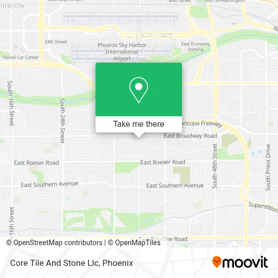 Core Tile And Stone Llc map
