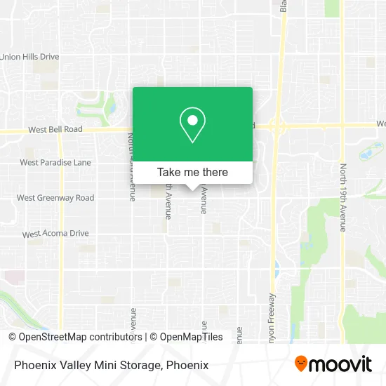 Phoenix Valley Mini Storage map