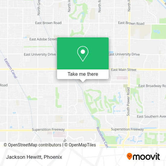 Jackson Hewitt map