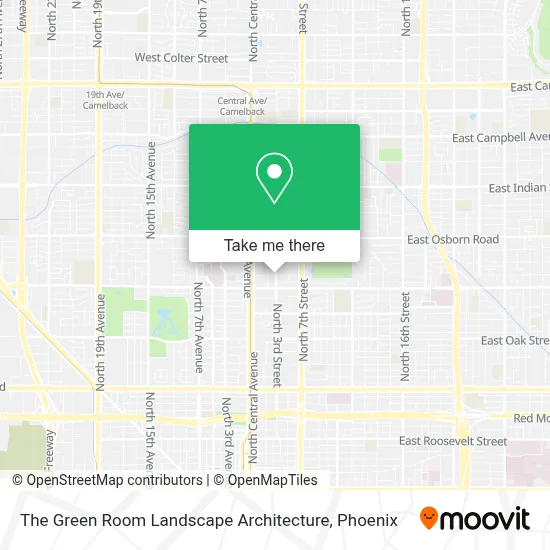 The Green Room Landscape Architecture map