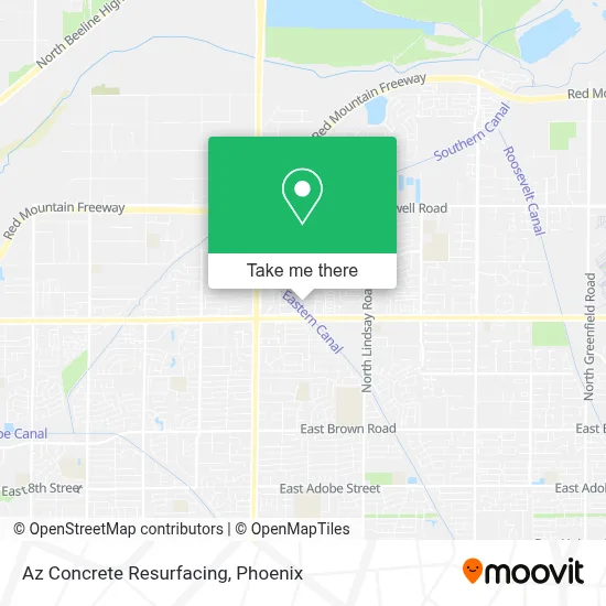 Az Concrete Resurfacing map