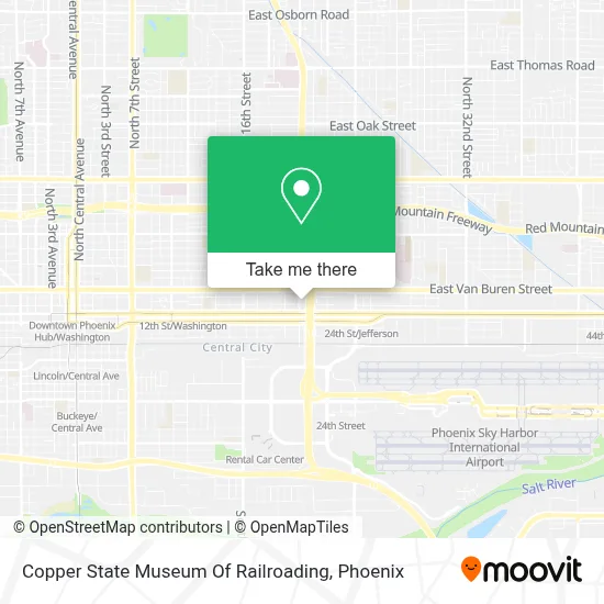 Copper State Museum Of Railroading map