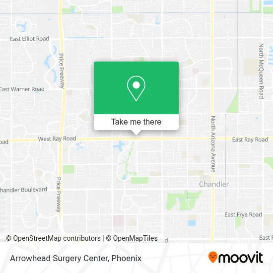 Arrowhead Surgery Center map