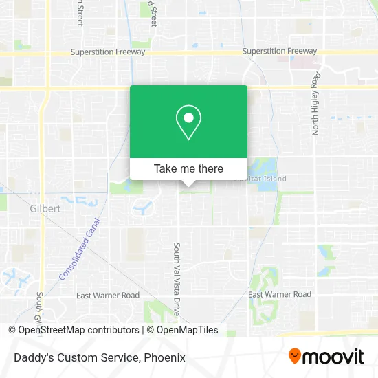 Daddy's Custom Service map