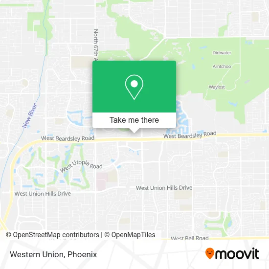 Western Union map