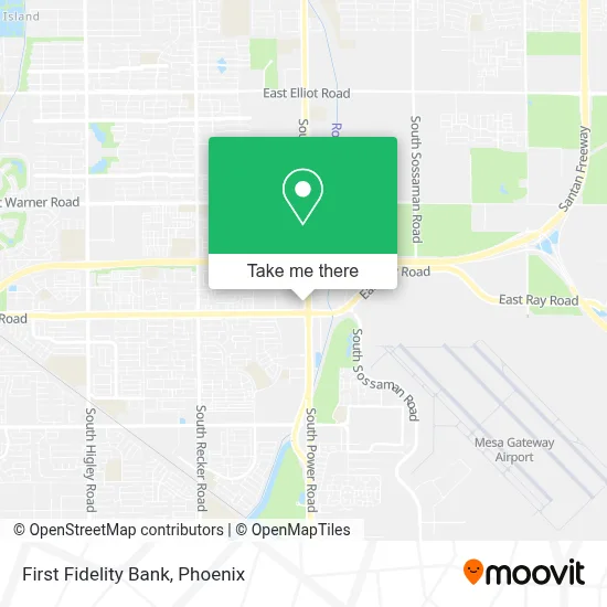 First Fidelity Bank map