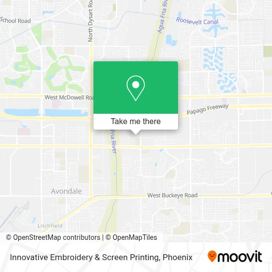 Innovative Embroidery & Screen Printing map
