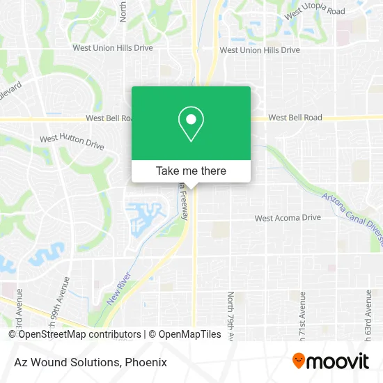 Az Wound Solutions map