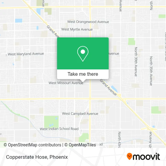 Copperstate Hose map