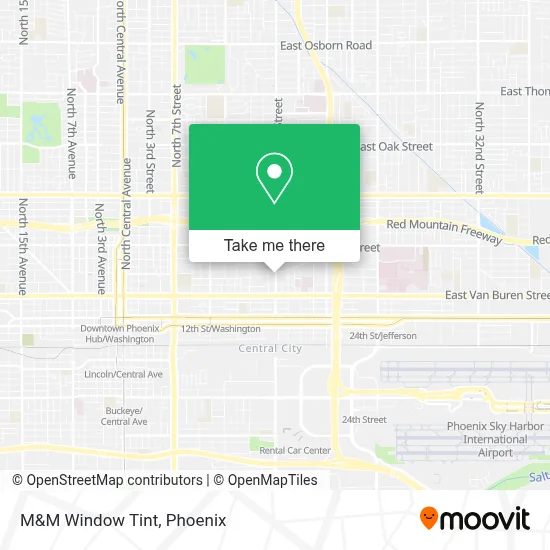 M&M Window Tint map