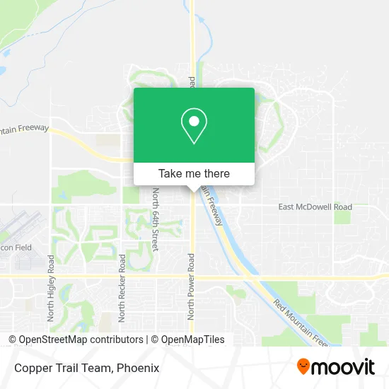 Copper Trail Team map