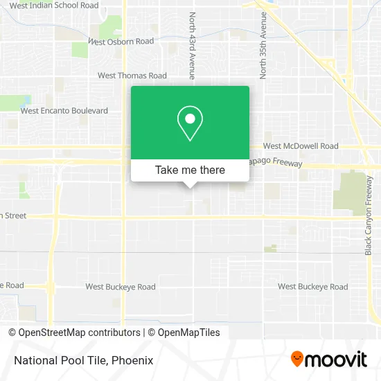 National Pool Tile map