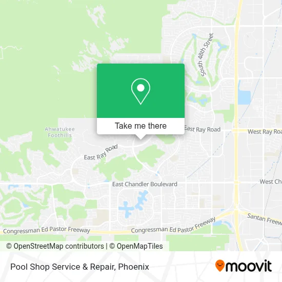 Pool Shop Service & Repair map
