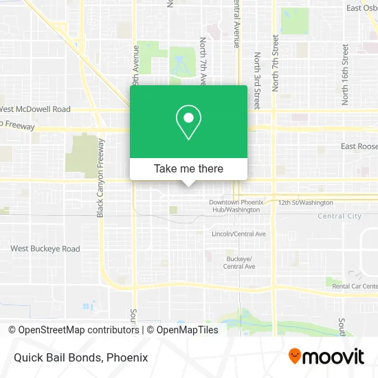 Quick Bail Bonds map