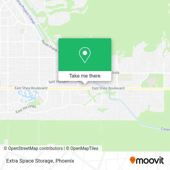 Extra Space Storage map