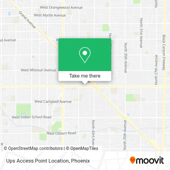 Ups Access Point Location map
