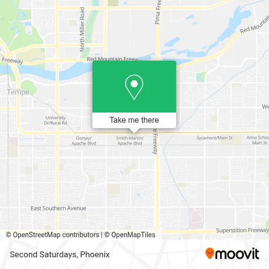 Second Saturdays map