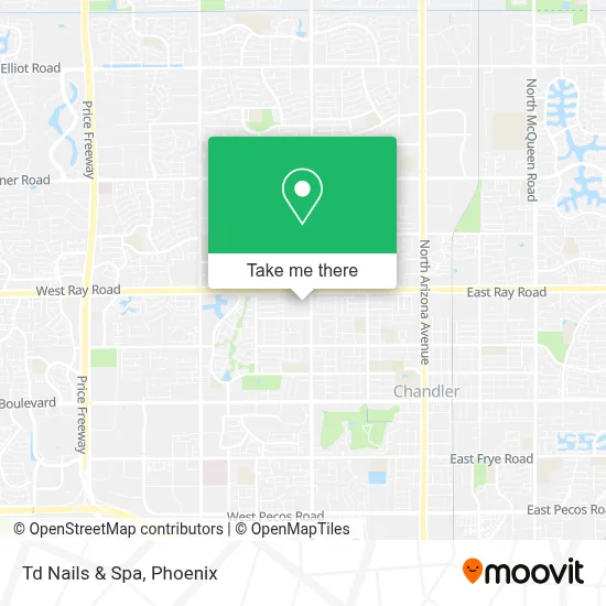 Td Nails & Spa map