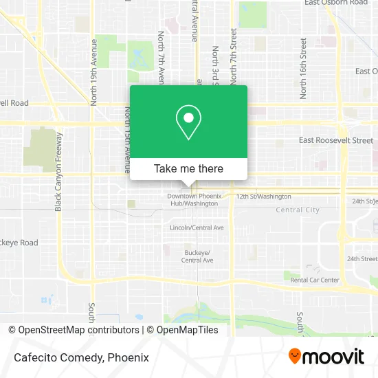 Cafecito Comedy map