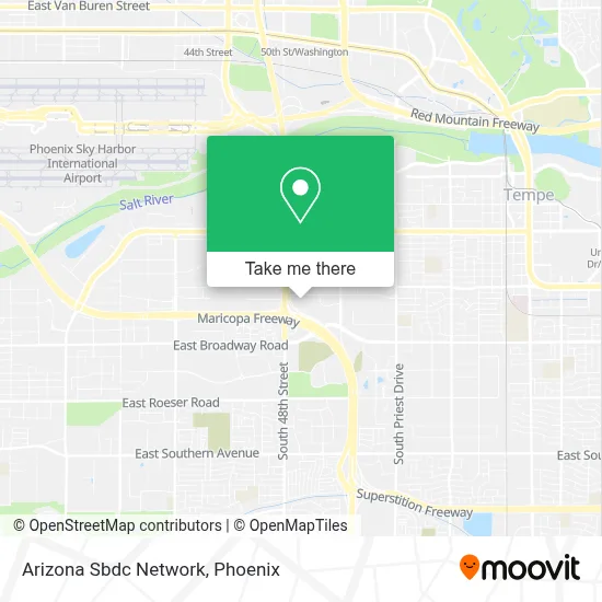 Arizona Sbdc Network map
