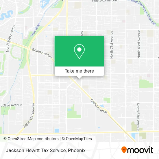 Jackson Hewitt Tax Service map