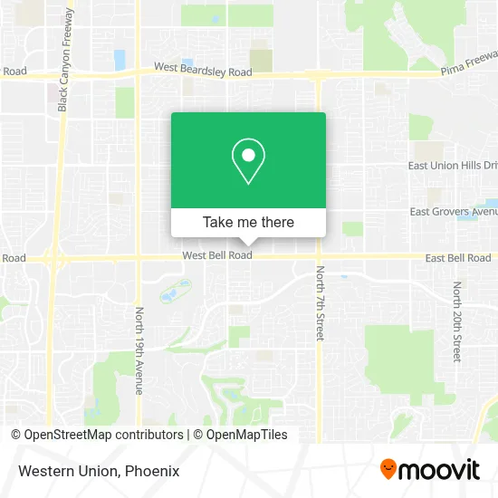Western Union map