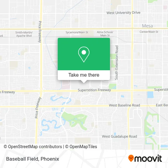 Baseball Field map