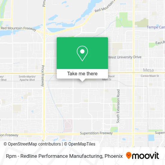 Rpm - Redline Performance Manufacturing map